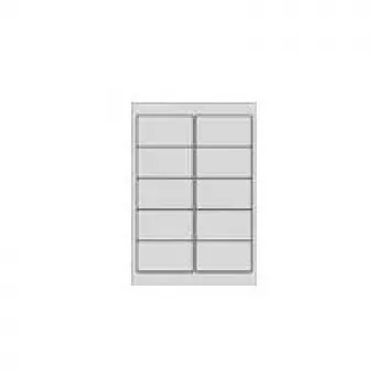 Avery Heavy Duty Laser Labels - Polyester Labels - Srebrny - 50,8 x 96 mm 200 szt. (20 arkuszy x 10) (L6012-20)