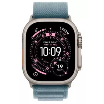Watch Ultra 3 GPS + Cellular 49mm Naturalna Tytanowa Koperta z Jasnoniebieską Pętlą Alpine - Średni