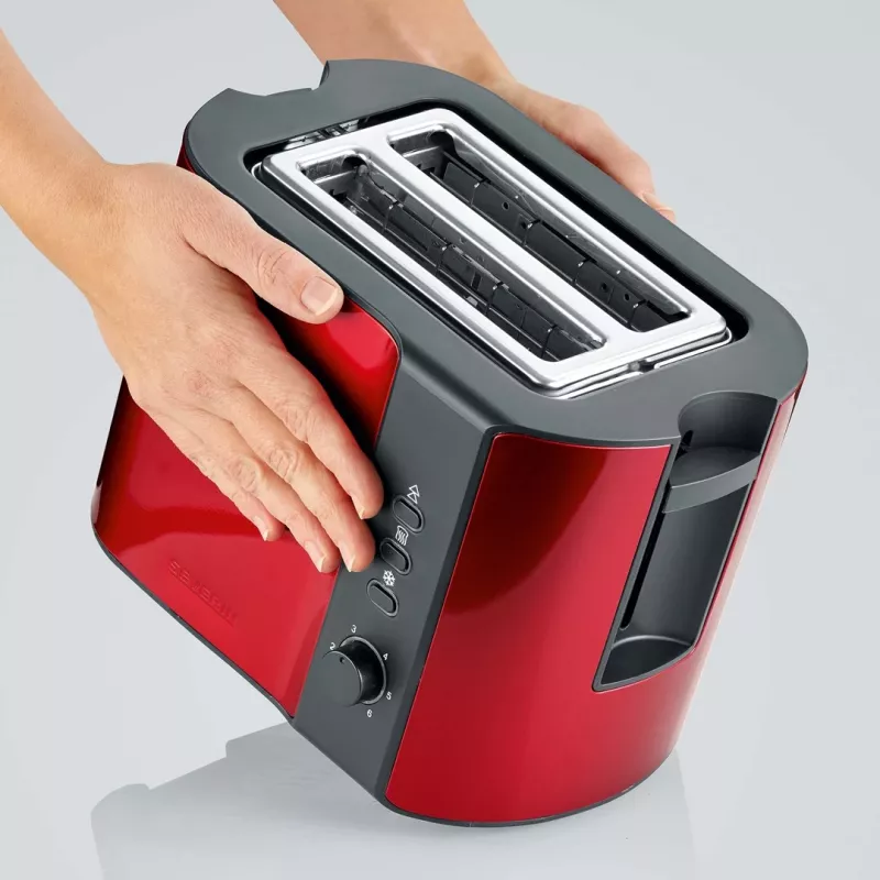 Toster Severin AT 2217 2 kromki 800 W Czarny Czerwony
