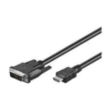Wentronic Goobay kabel HDMI™ / DVI-D, czarny, 1 m - 19-pin. wtyk HDMI™ > wtyk DVI-D (18+1) (50579)