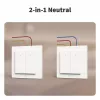 AQARA Light Switch H2 EU (4 przyciski, 2 kanały) (WS-K08D) - inteligentny włącznik ścienny Zigbee i Thread z 2 przekaźnikami