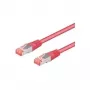 Wentronic Goobay Kabel krosowy CAT 6a, S/FTP (PiMF), magenta, 3 m - LSZH bezhalogenowy, miedź (93784)