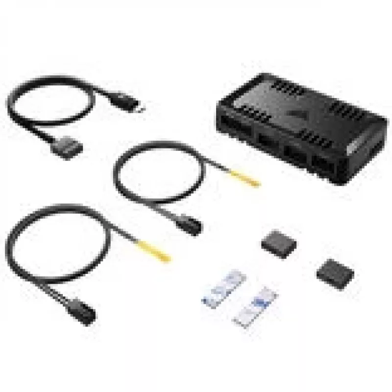 Kontroler wentylatorów CORSAIR COMMANDER DUO ARGB iCUE LINK Hybrid — adresowalne RGB, integracja z iCUE