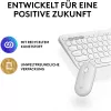 Logitech Pebble 2 Combo Set, Biały, Bezprzewodowy, Niemiecki, 920-012204