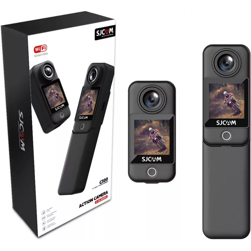 Kamera sportowa SJCam C300 4K 30 kl./s, kompaktowa wodoodporna konstrukcja