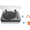Gramofon audio z napędem paskowym Lenco LBT-120BK Czarny Półautomatyczny
