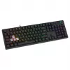 Klawiatura gamingowa SAVIO STYX BROWN — mechaniczna Outemu Brown, QZERTY US International, RGB, USB, pełnowymiarowa 104 klawisze, czarna