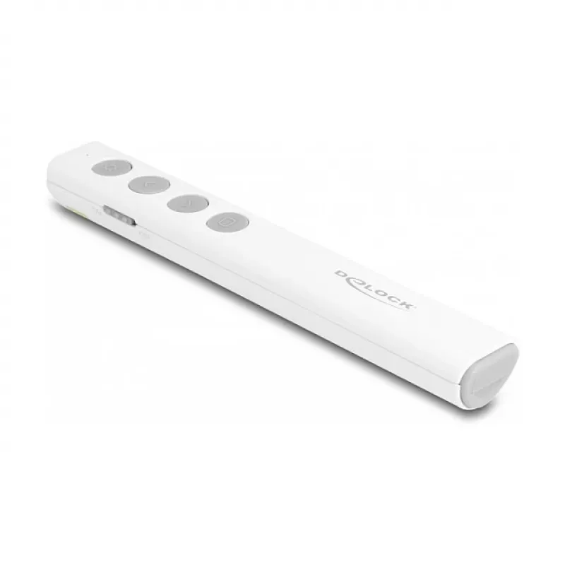 DeLOCK Prezenter USB Laser biały bezprzewodowy nano odbiornik USB RF