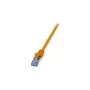 Logilink PrimeLine - Kabel krosowy - RJ-45 (M) - RJ-45 (M) - 1,5 m - SFTP, PiMF - CAT 6a - Zaciskany, gładki, bezhalogenowy - pomarańczowy (CQ3048S)