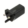 iBOX C-65 Czarny, uniwersalna ładowarka GaN 65W, wtyczka UK