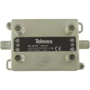 Rozdzielacz Televes AZ417D 4-drożny 17 dB 5–1218 MHz