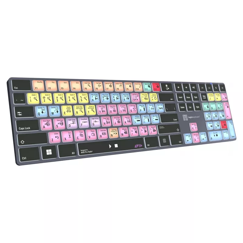 Mechaniczna pełnowymiarowa klawiatura LogicKeyboard LKB-PT-TPC, USB + Bluetooth, układ QWERTZ niemiecki, czarna