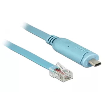 Kabel szeregowy DeLOCK 63914 USB Type-C RJ45 3m Niebieski