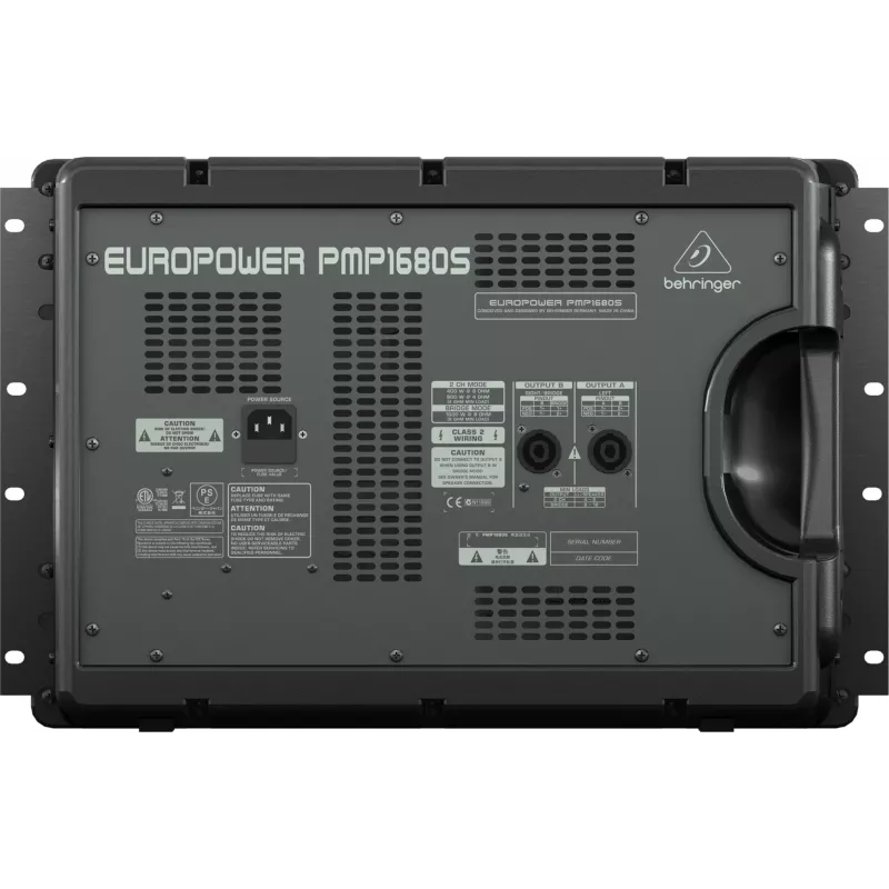 Behringer PMP1680S mikser audio 10 kanałów 10 - 200000 Hz Czarny