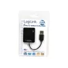 Koncentrator USB LOGILINK UA0139 — 4-portowy USB 2.0, 480 Mbit/s, czarny