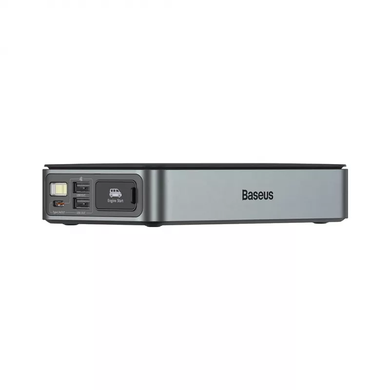 Powerbank/Rozrusznik samochodowy Baseus Pro+ Car Jump Starter, 12000mAh, 1200A, USB (czarny)
