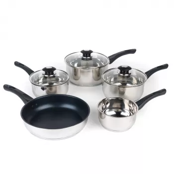 Zestaw garnków Russell Hobbs RH00543EU7 — 5-częściowy, z powłoką nieprzywierającą, można myć w zmywarce
