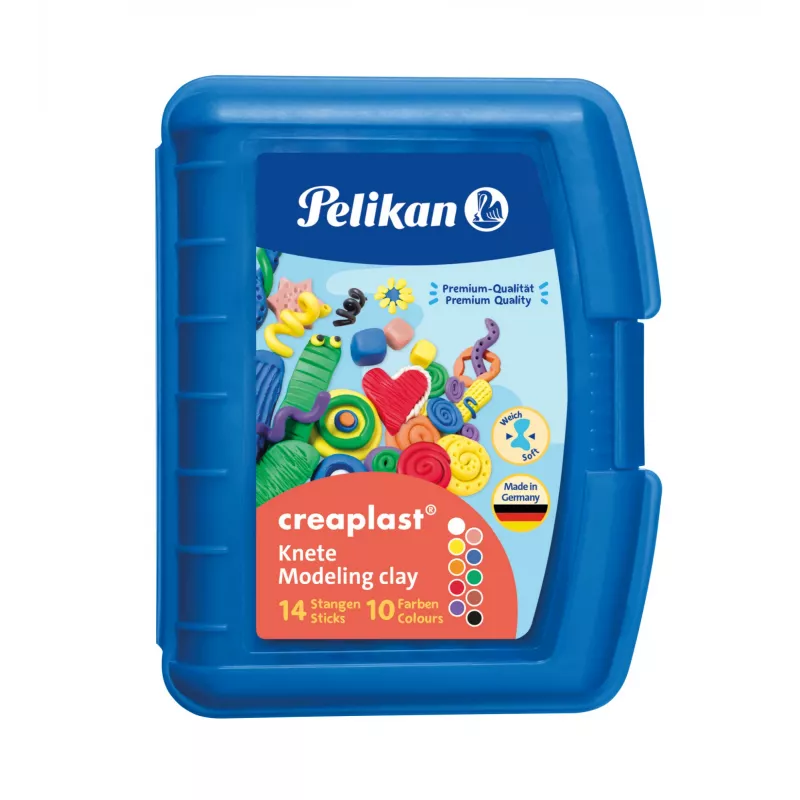 Modelina Pelikan Creaplast 240 g Wielokolorowa 14 szt.