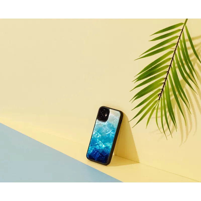 Etui ochronne iKins do Apple iPhone 12 mini — niebieski lake z czarnymi akcentami
