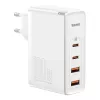 Travel Charger Baseus GaN2 Pro Quick 2x USB + 2x USB-C, 100W, EU (Biały)
