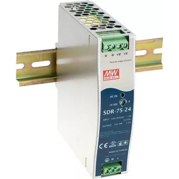 Zasilacz MEAN WELL SDR-75-24 77W Metaliczny