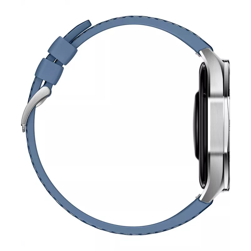 Smartwatch HUAWEI WATCH GT5 46mm — 1,43 cala AMOLED, GPS, 524 mAh, koperta ze stali nierdzewnej, niebieski pleciony pasek