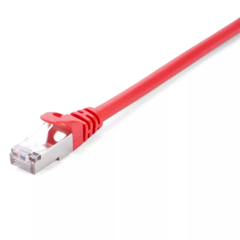 Kabel sieciowy V7 Czerwony Cat6 Ekranowany Wtyk RJ45 na wtyk RJ45 10m Czerwony