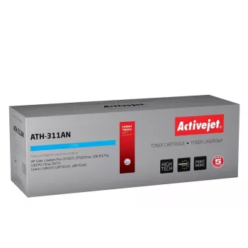 Toner Activejet ATH-311AN (zamiennik do Canon, HP 126A CRG-729C, CE311A; Premium; 1000 stron; cyjan)
