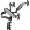 Uchwyt biurkowy do monitora ONKRON G280-B dla ekranów 33–81,3 cm (13–32 cale), zacisk/przelotka, do 24 kg, VESA 75x75–100x100