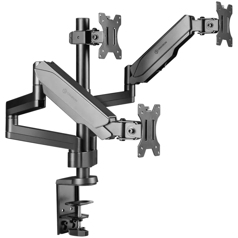 Uchwyt biurkowy do monitora ONKRON G280-B dla ekranów 33–81,3 cm (13–32 cale), zacisk/przelotka, do 24 kg, VESA 75x75–100x100