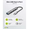 Goobay Slim 4-Port USB-Hub, USB-C™ na USB-A, USB 3.2 (74457)