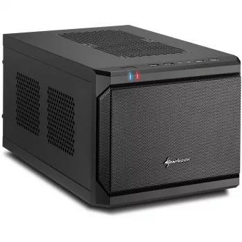 Sharkoon QB One Czarny - Midi/Minitower ITX, Mini-ITX 3,5 - Chłodnica do zasilacza PC/Server - USB, USB 2.0, USB 3.0