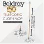 Mop parowy Beldray LA069066GRYEU7 1500W lekki do twardych podłóg, szybkie czyszczenie parowe