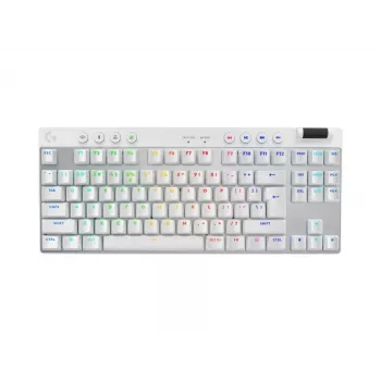 Klawiatura Logitech G PRO X TKL Gaming RF Wireless + Bluetooth QWERTY US International Biała