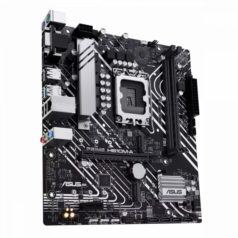 ASUS PRIME H610M-A R2.0 | Rodzina procesorów Intel | Gniazdo procesora LGA1700 | Obsługiwane interfejsy dysków twardych M.2, SATA | Liczba złączy SATA 4