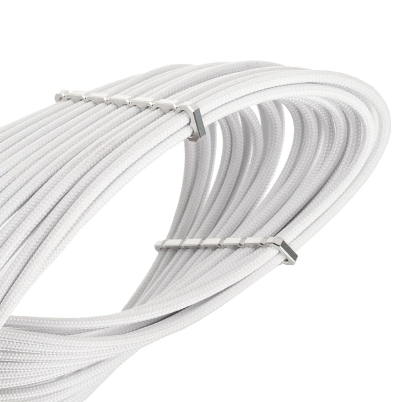 Przedłużacz PCIe 6-pin BITFENIX Alchemy 45 cm oplot biały