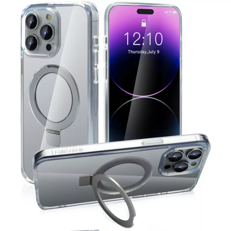 StyleShell SHOCKFlex z funkcją podstawki, etui na telefon przezroczyste, iPhone 16 Pro Max, kompatybilne z MagSafe