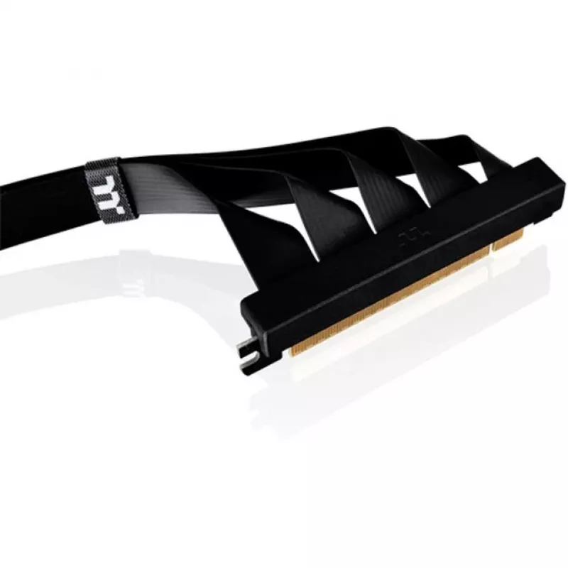 Thermaltake kabel riser PCI-E 4.0 z dwoma złączami 90 stopni, 40 cm, czarny