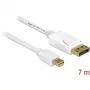 Kabel DisplayPort DeLOCK 83485 Mini DisplayPort 7 m biały