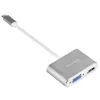 Zewnętrzny adapter wideo SILVERSTONE EP16 USB-C 3.1 z wyjściami HDMI i VGA