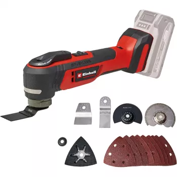 Narzędzie wielofunkcyjne EINHELL TP-MG 18 Li BL Solo — 18 V Li-Ion, szlifowanie, piłowanie, 1,08 kg, czarno-czerwone