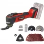 Narzędzie wielofunkcyjne EINHELL TP-MG 18 Li BL Solo — 18 V Li-Ion, szlifowanie, piłowanie, 1,08 kg, czarno-czerwone