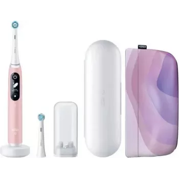 Elektryczna szczoteczka do zębów BRAUN Oral‑B iO Series 6 Pink Sand Luxe Edition — akumulatorowa, wiele trybów szczotkowania