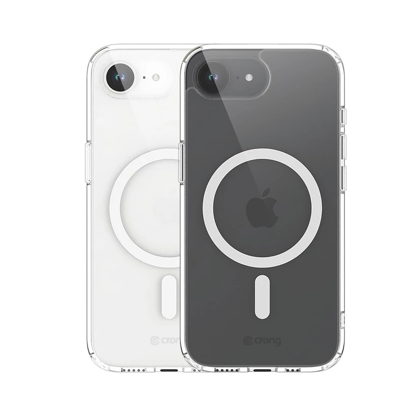 Crong przezroczyste etui MagSafe do iPhone 16e — przezroczysta osłona ochronna, kompatybilne z MagSafe