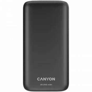Powerbank Canyon PB-301 30000 mAh PD/QC/Wyświetlacz czarny detal