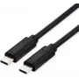 Roline - Kabel USB - 24-pin USB-C (M) na 24-pin USB-C (M) - USB4 Gen3x2 - 48 V - 5 A - 1 m - przepustowość do 40 Gb/s, zasilanie 240 W - czarny (11.02.9104)