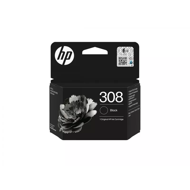 HP 308 Czarny Oryginalny Wkład Atramentowy