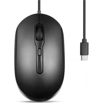 Perixx PERIMICE-222CB Mysz optyczna Silent USB-C czarna - Mysz - optyczna (PERIMICE-222CB)