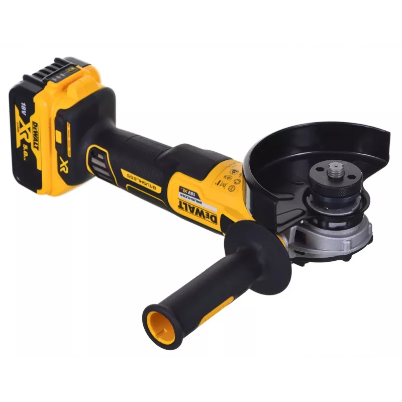 Zestaw narzędzi akumulatorowych DeWALT DCK2080P2T-QW — 18 V Li‑Ion 5 Ah (2x), szlifierka DCG405, wiertarko‑wkrętarka, gwint tarczy szlifierskiej M14, walizka