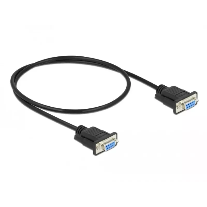 Kabel szeregowy RS-232 DeLOCK 87308 0,5 m żeński-żeński